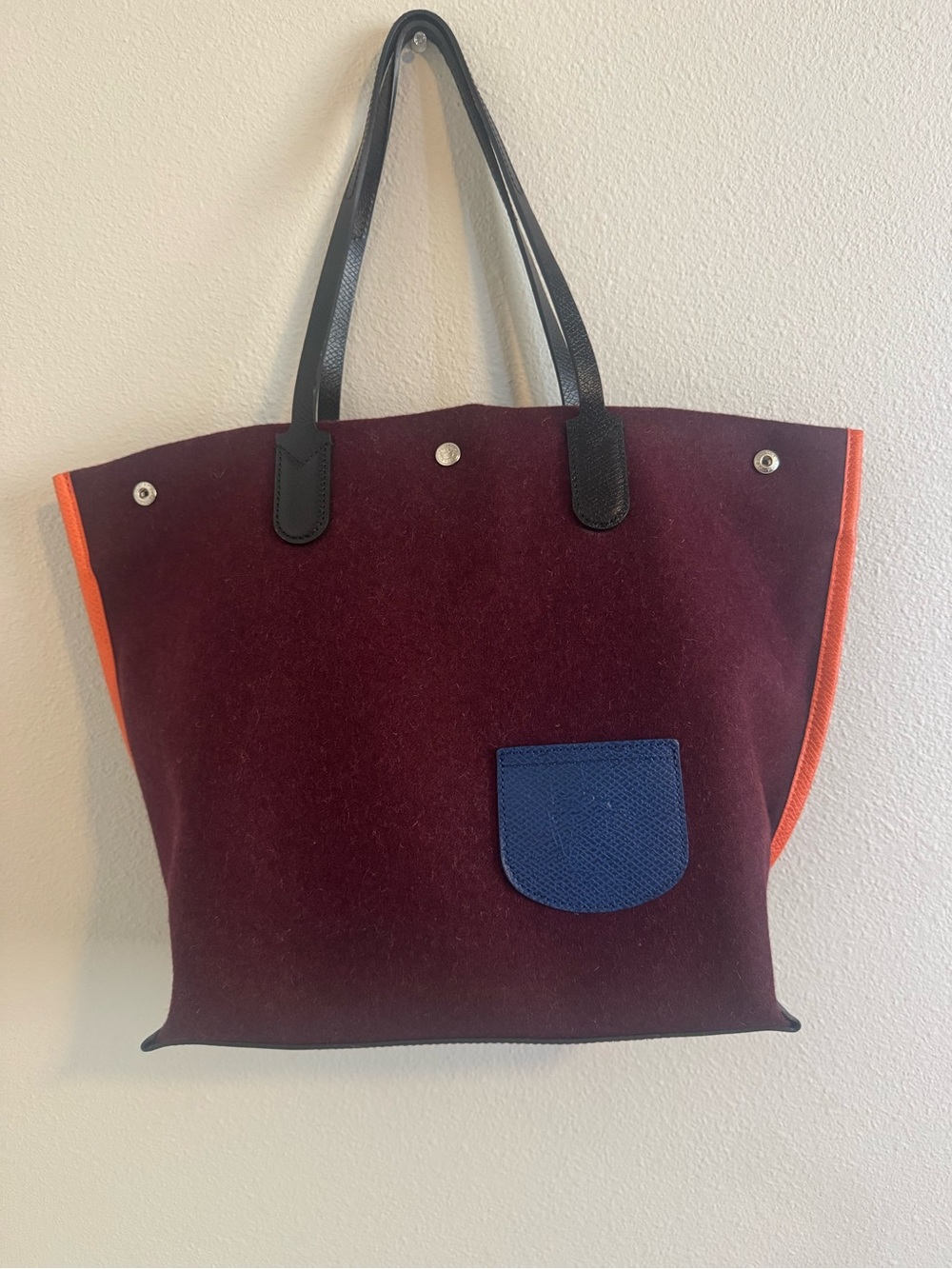Longchamp - Wool Essential Flanelle Top Tote - NWT - Picture 3 of 6